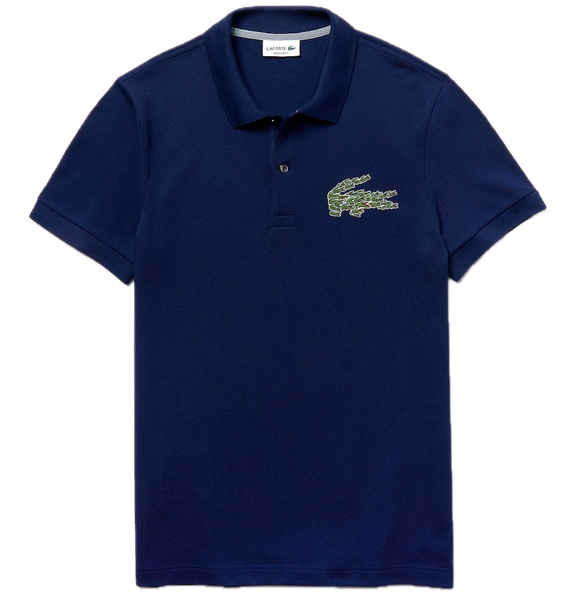  Áo Lacoste Cotton Piqué Polo Shirt 'Blue' 