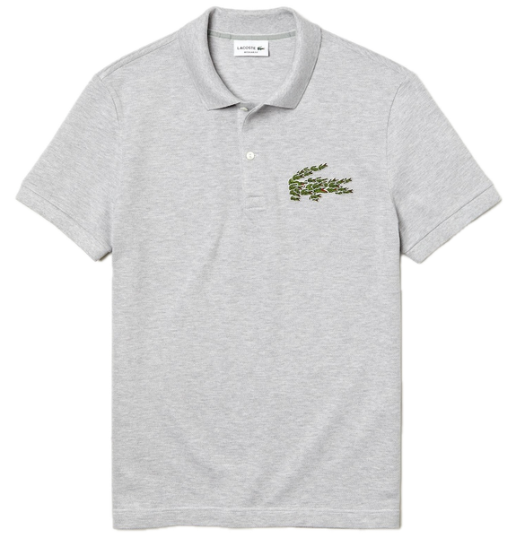  Áo Lacoste Cotton Piqué Polo Shirt 'Grey' 
