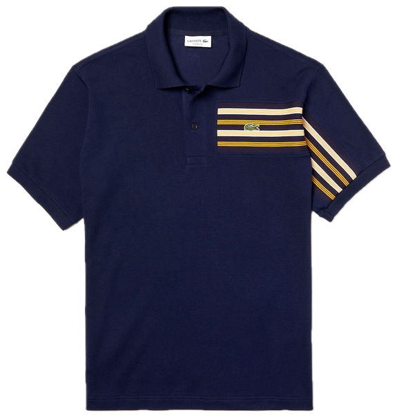  Áo Lacoste Cotton Pique Polo Shirt 'Navy' 