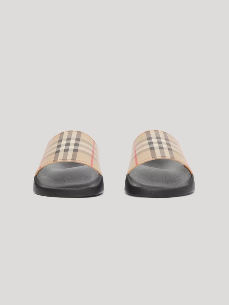 Dép Burberry Embossed Logo Slides 'Beige' 80239651 – LUXITY