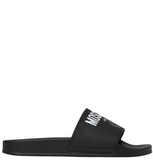  Dép Nam Moschino Milano Slides 'Black' 