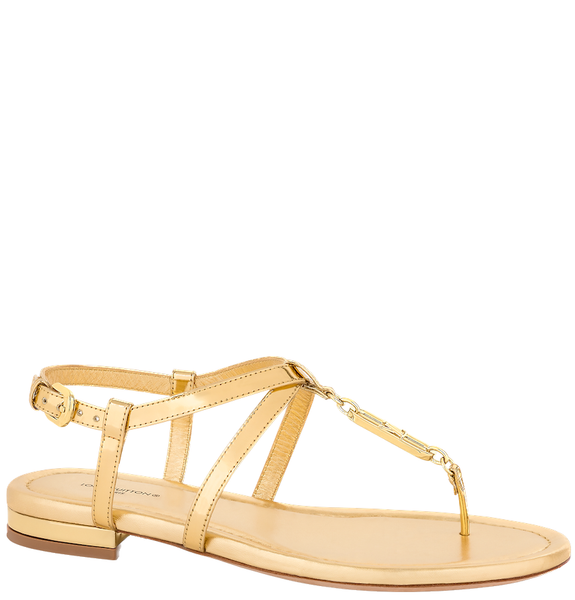  Dép Nữ Louis Vuitton Dita Flat Sandals 'Gold' 