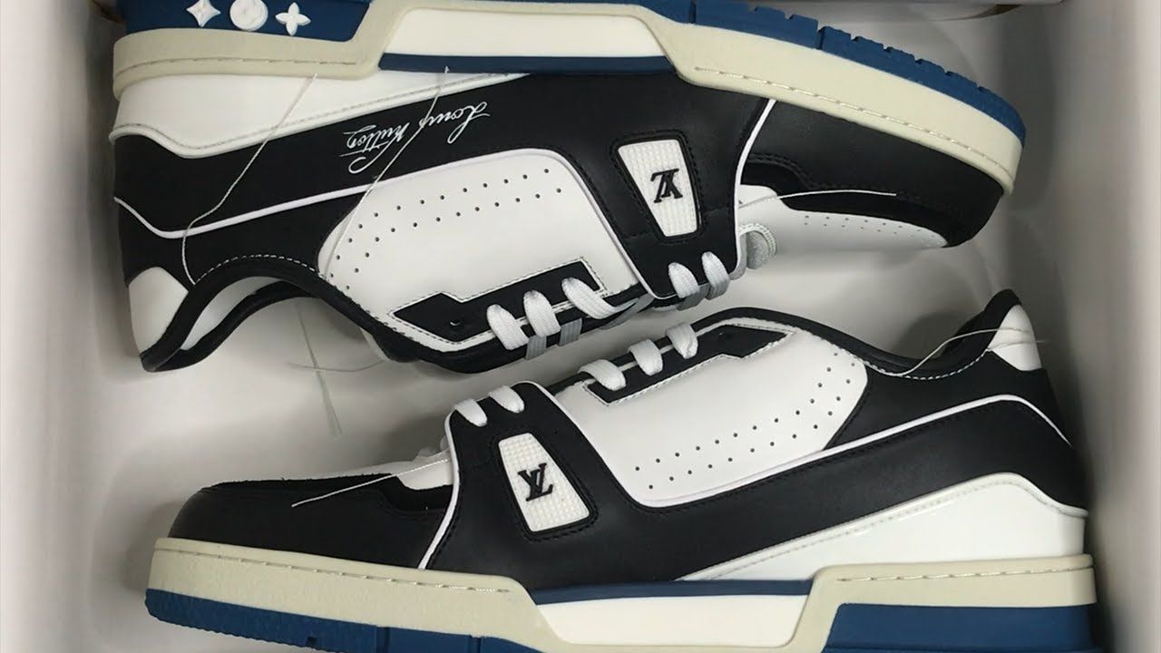 Giày Nam Louis Vuitton LV Trainer 'White' 1A8Q7N – LUXITY