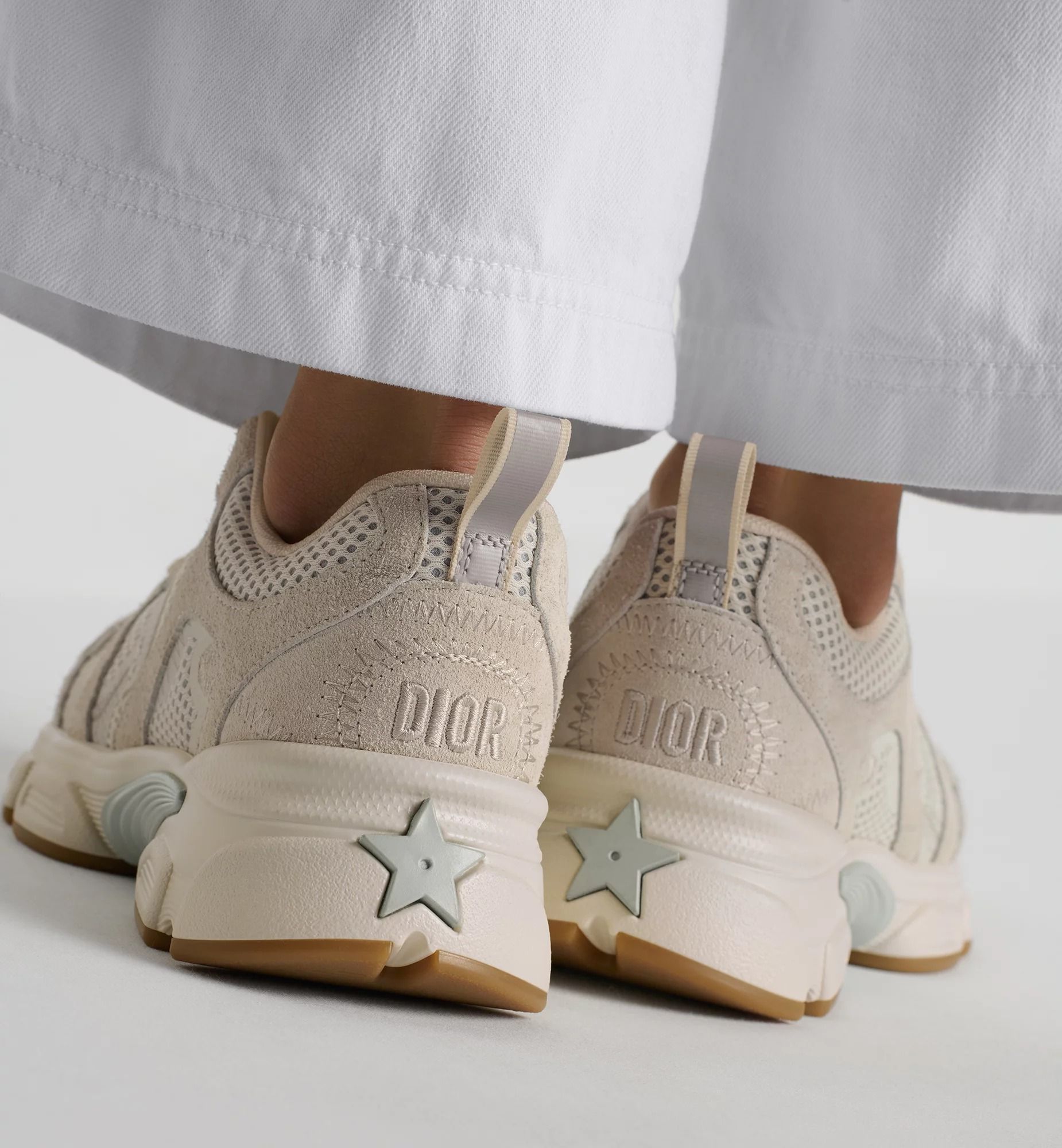  Giày Nữ Dior Chrono Sneaker 'Beige' 