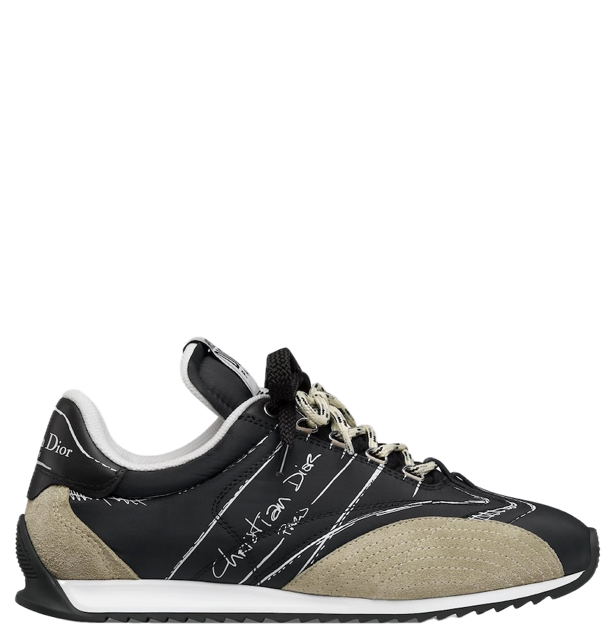  Giày Nữ Dior D-Sketch Sneaker 'Black' 