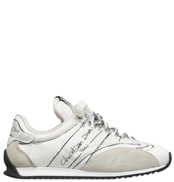  Giày Nữ Dior D-Sketch Sneaker 'White' 