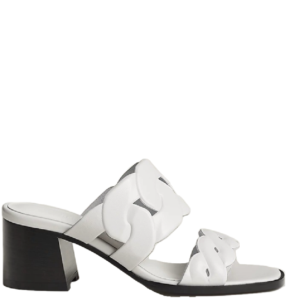  Giày Nữ Hermes Gaby 60 Sandal 'Blanc' 