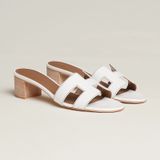  Giày Nữ Hermes Oasis Sandal 'Blanc' 