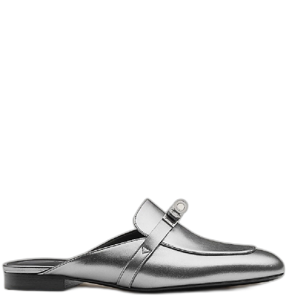  Giày Nữ Hermes Oz Mule 'Gris Argenté' 