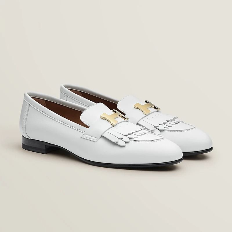  Giày Nữ Hermes Royal Loafer 'Blanc' 