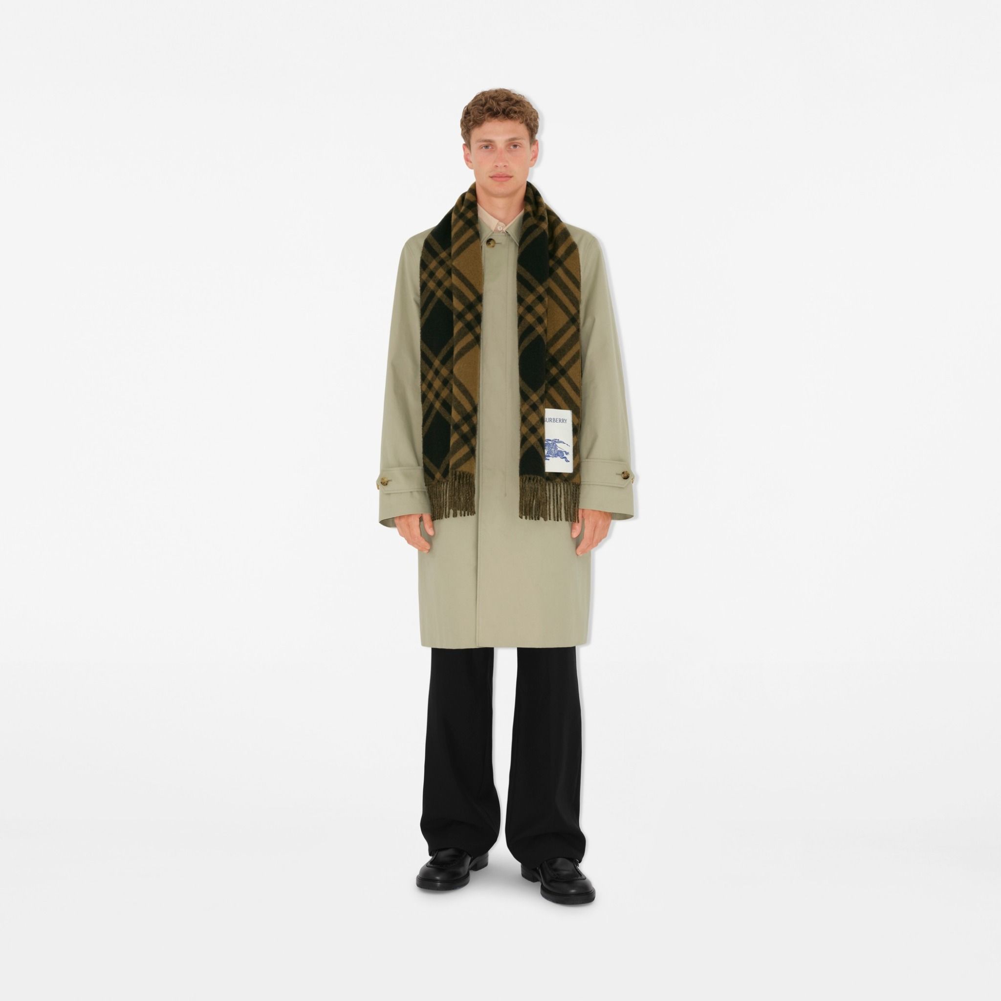 Khăn Burberry Check Cashmere Scarf 'Camp' 