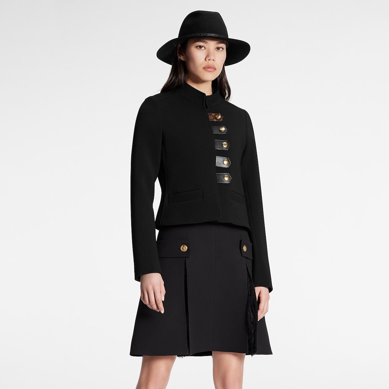 LV Everfelt Fedora CUSTOM FADORA LV HAT — K. Nicole Collections main image 3