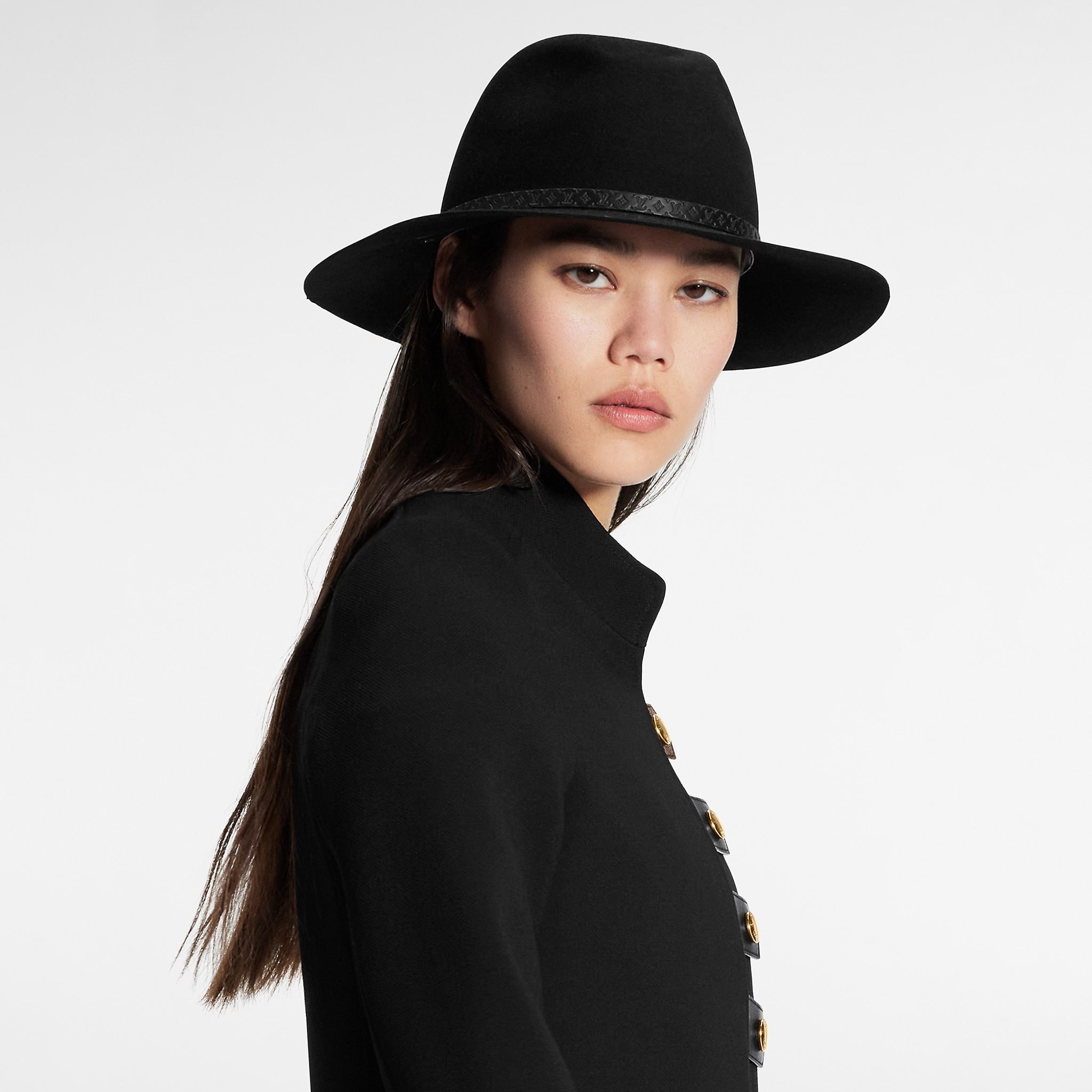 LV Everfelt Fedora CUSTOM FADORA LV HAT — K. Nicole Collections main image 4