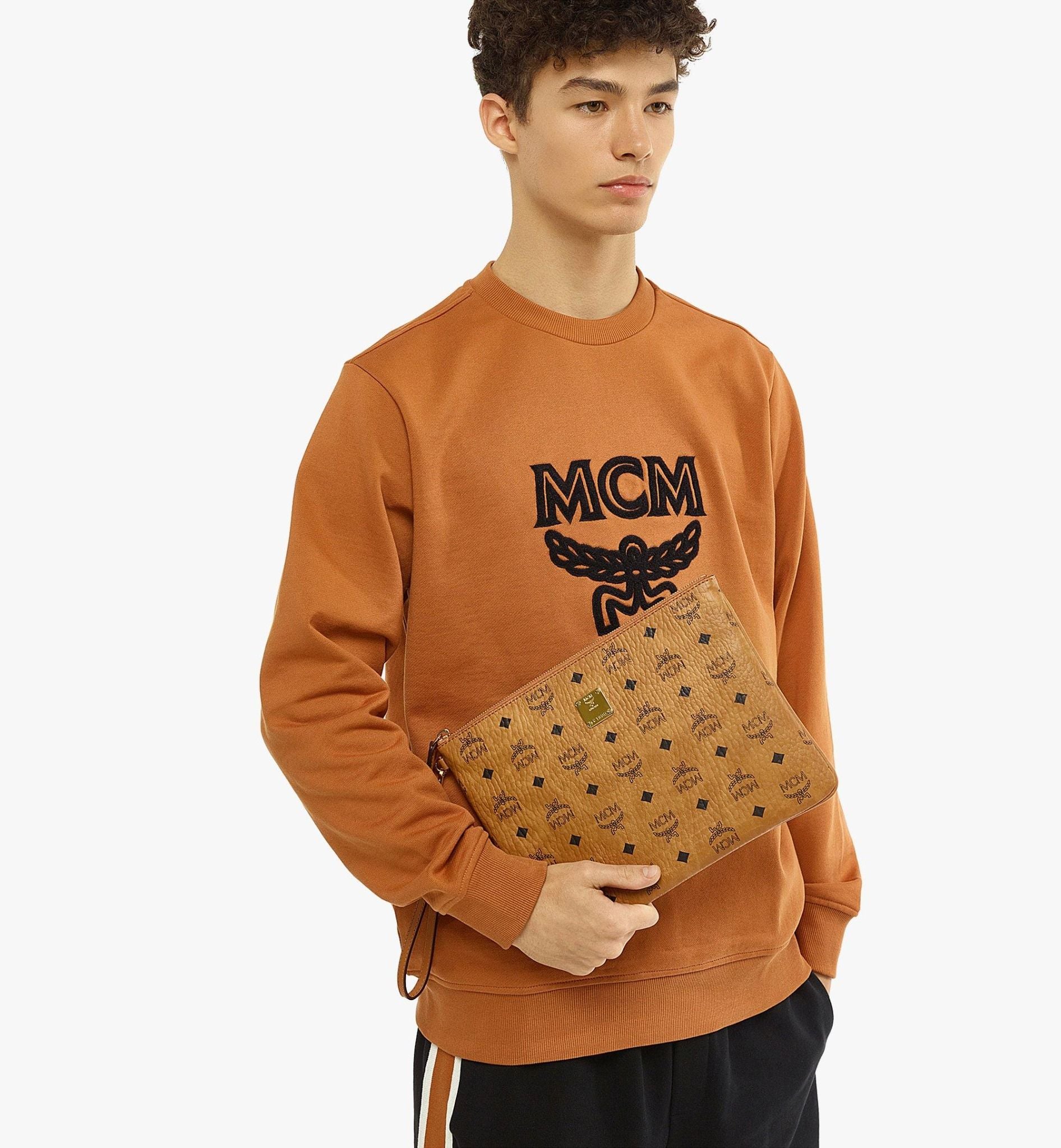  Túi MCM Wristlet Zip Pouch 'Cognac' 