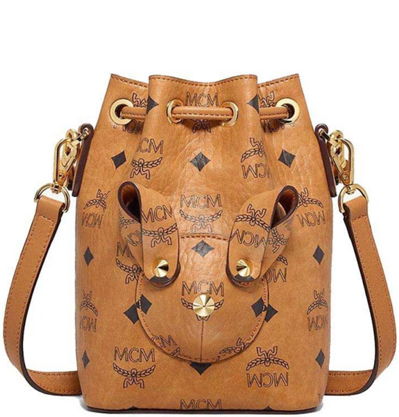  Túi MCM Zoo Rabbit Bucket Bag 'Cognac' 