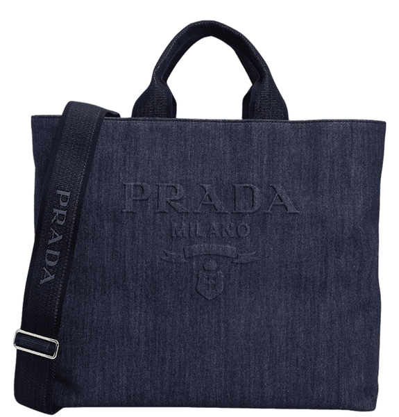  Túi Nữ Prada Logo Denim 'Navy' 