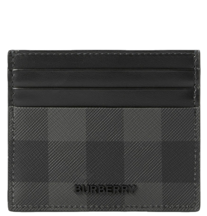  Ví Burberry Tall Check Card Case 'Charcoal' 