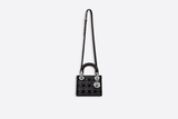  Túi Nữ Dior Mini Lady Dior Bag 'Black Satin' 