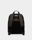  Balo Bally Code Backpack In Ebano Leather 'Brown' 