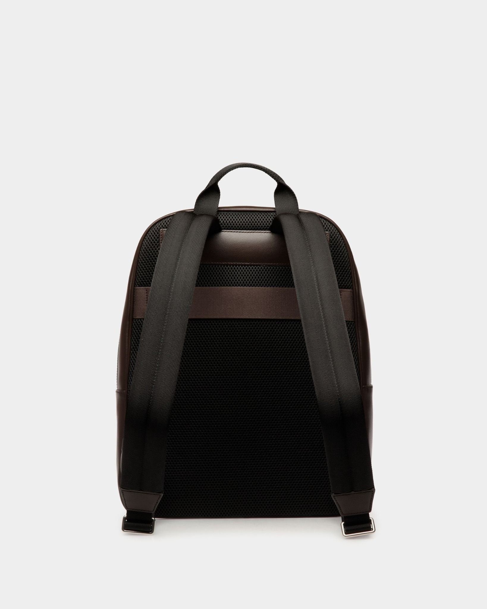  Balo Bally Code Backpack In Ebano Leather 'Brown' 
