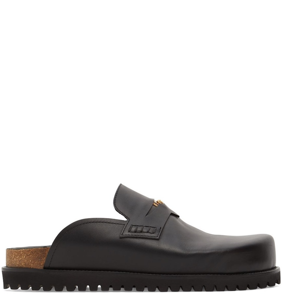  Dép Nam Versace Leather Mules 'Black' 