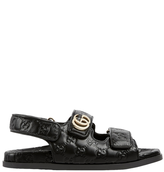  Dép Nữ Gucci Sandal With Double G 'Black' 