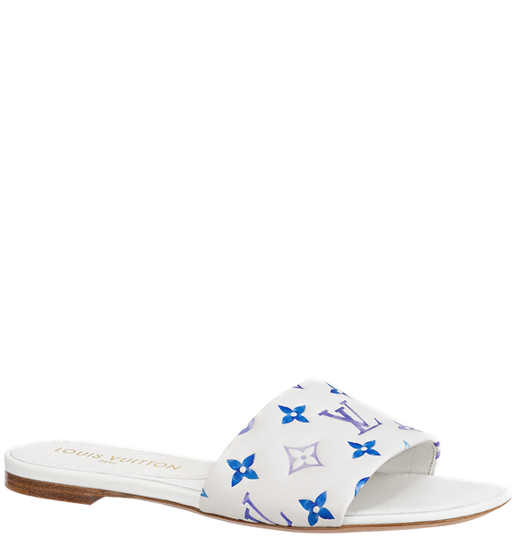  Dép Nữ Louis Vuitton Revival Flat Mules 'Bleu Clair' 