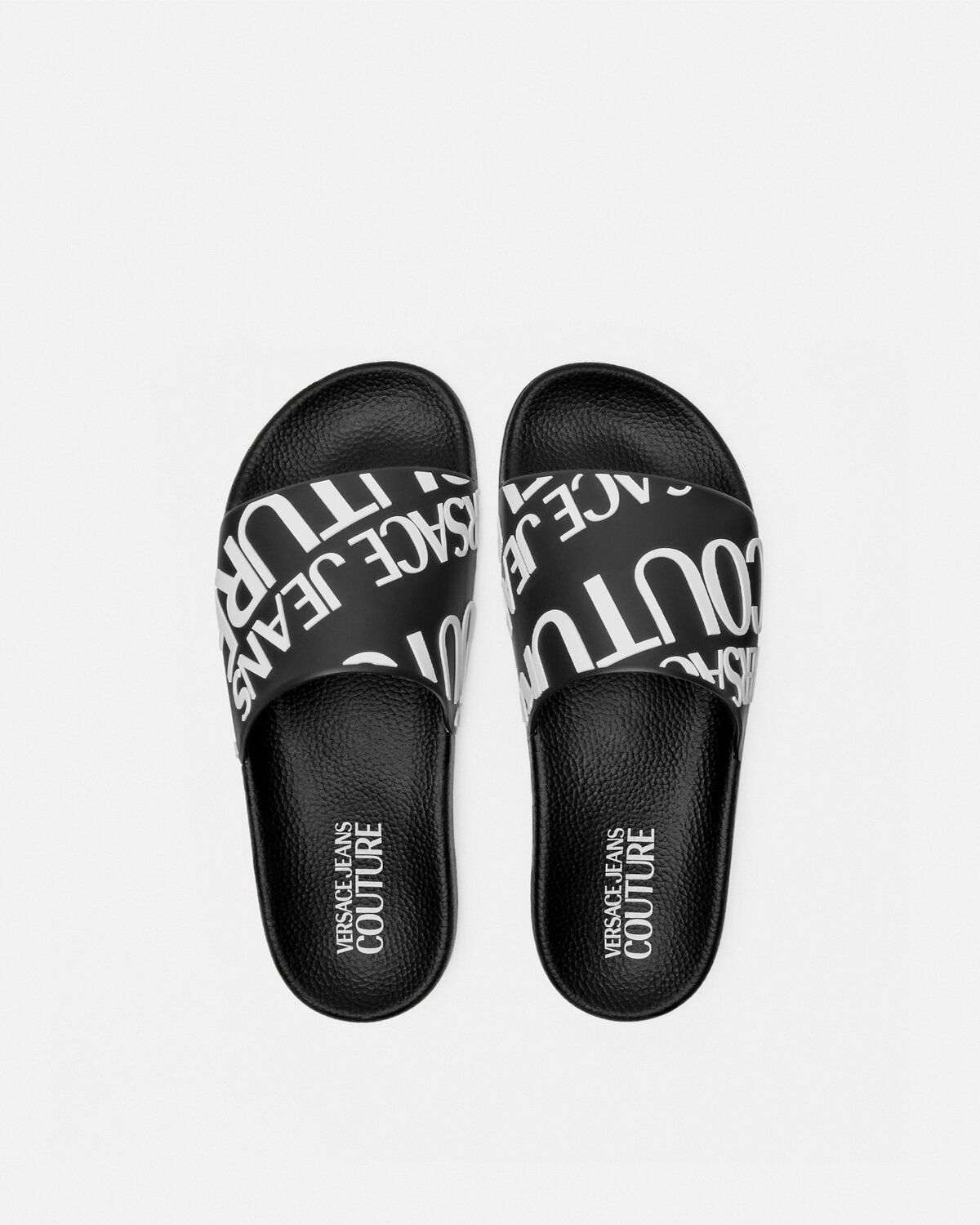  Dép Nữ Versace Jeans Couture Logo Sliders 'Black' 