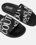  Dép Nữ Versace Jeans Couture Logo Sliders 'Black' 