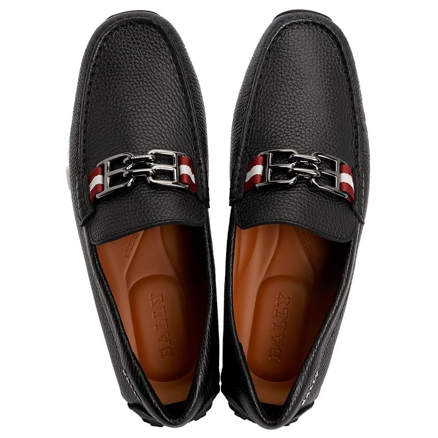  Giày Nam Bally Moccasin Driving Shoes 'Black' 