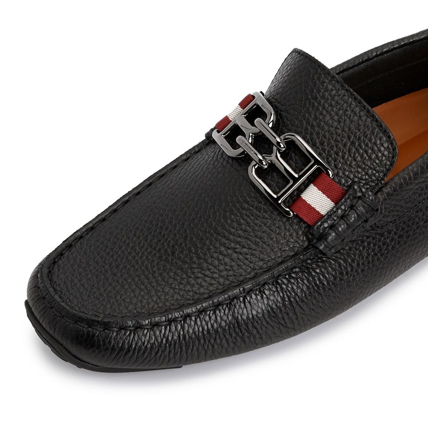  Giày Nam Bally Moccasin Driving Shoes 'Black' 