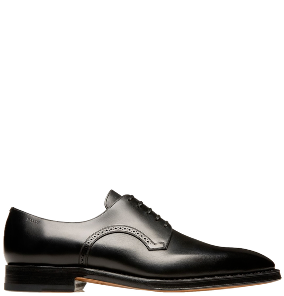  Giày Nam Bally Scamardo Leather Derby Shoes 'Black' 