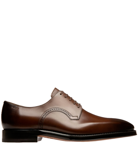  Giày Nam Bally Scamardo Leather Derby Shoes 'Brown' 