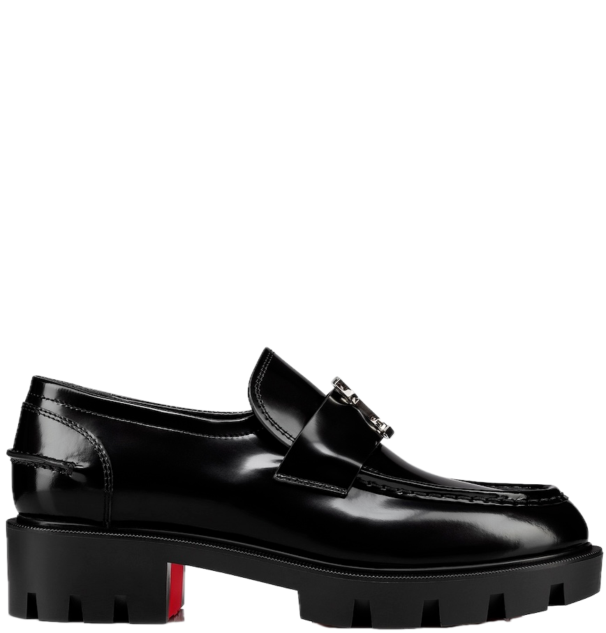  Giày Nam Christian Louboutin CL Moc Lug 'Black' 