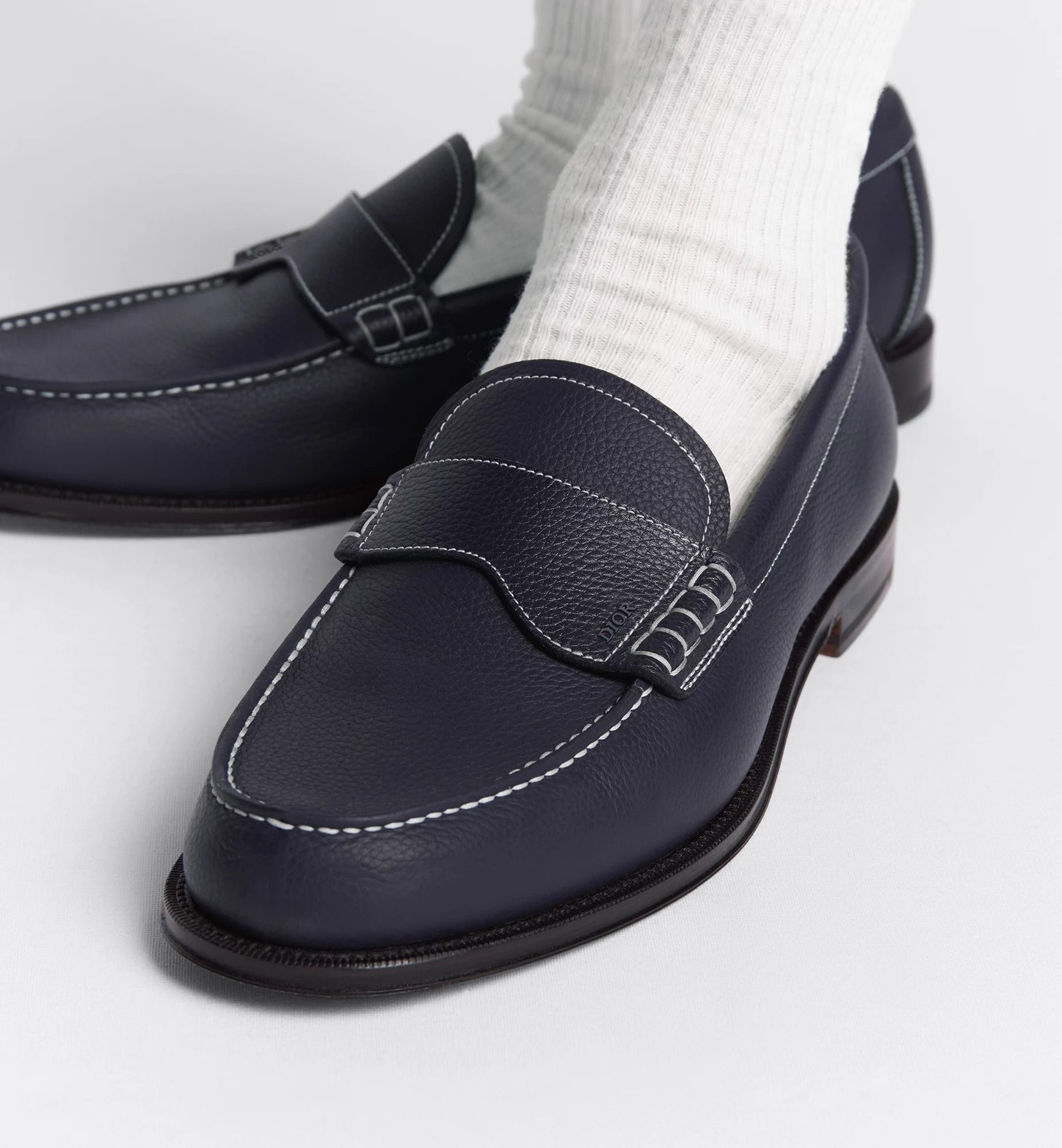  Giày Nam Dior Granville Loafer 'Deep Blue' 