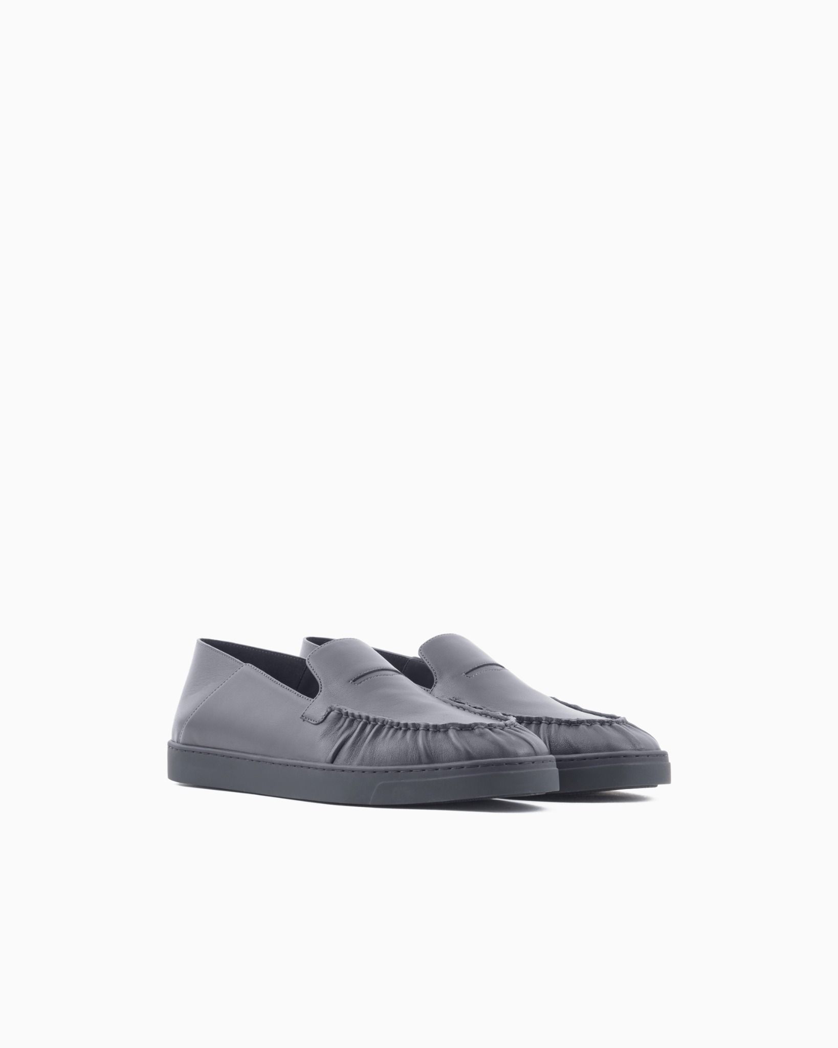  Giày Nam Giorgio Armani Slip-ons 'Black' 