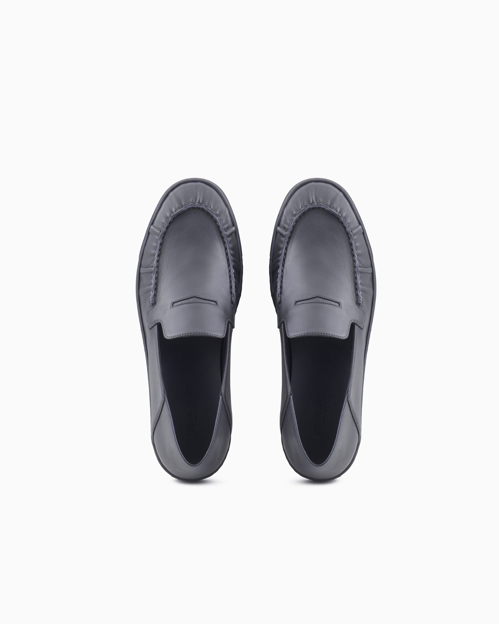  Giày Nam Giorgio Armani Slip-ons 'Black' 