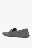  Giày Nam Gucci Leather Moccasins 'Grey' 
