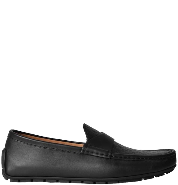  Giày Nam Gucci Micro Sima 'Black Leather' 
