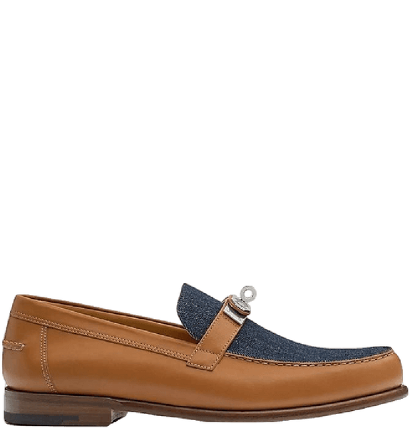  Giày Nam Hermes Destin Loafer 'Brown Navy' 