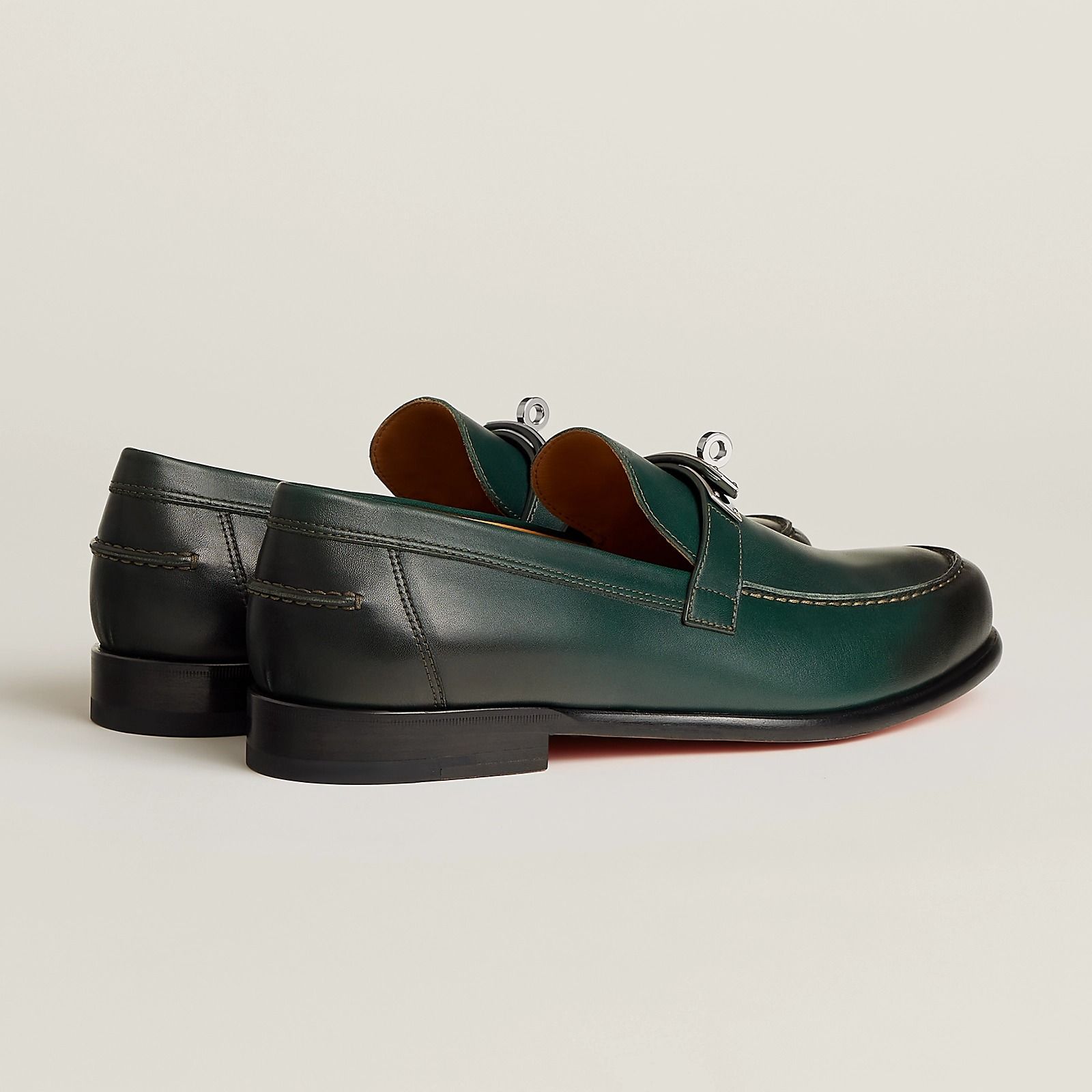  Giày Nam Hermes Destin Loafer 'Vert Foncé' 