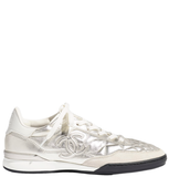  Giày Nữ Chanel Trainers Calfskin 'Silver' 
