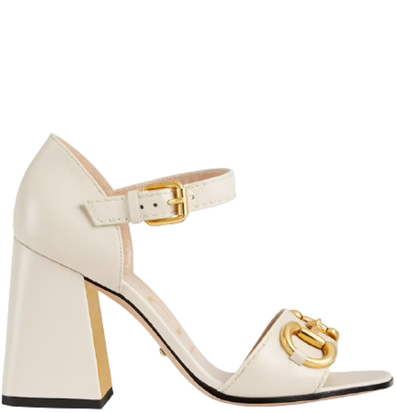  Giày Nữ Gucci Sandal With Horsebit 'Beige' 