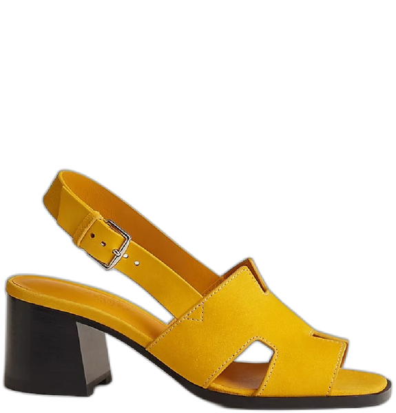  Giày Nữ Hermes Elbe 60 Sandal 'Jaune Topaze' 