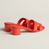  Giày Nữ Hermes Oasis Sandal 'Rouge Jaipur' 