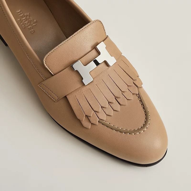  Giày Nữ Hermes Royal Loafer 'Beige Argile' 