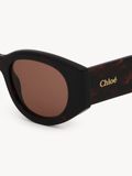  Kính Chloe Gayia Sunglasses 'Dark Havana' 