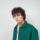  Kính Gucci Round Optical Frame 'Silver' 