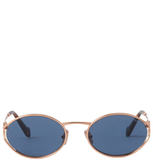  Kính Miu Miu Logo Sunglasses 'Blue' 