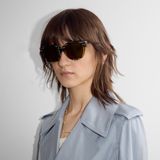  Kính Nữ Burberry Tubular Round Sunglasses 'Sand' 